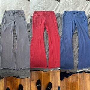 Torrid Gray, Red, and Blue flare leggings size 0
